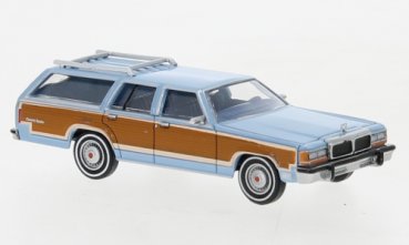 1/87 Brekina Ford LTD Country Squire hellblau / Dekor 19625