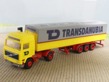 1/87 Herpa Volvo F12 TRANSDANUBIA Planen Sattelzug 807002