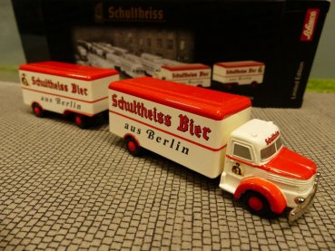 Schuco Piccolo Krupp Schultheiss Bier Berlin Hängerzug 05763