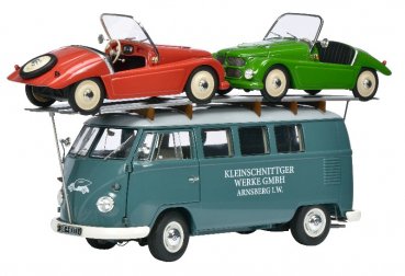 1/18 Schuco VW T1 Bus Kleinschnittger mit 2 KLEINSCHNITTGER F 125 450027800