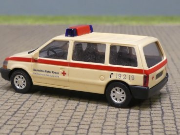 1/87 Busch Chrysler Voyager DRK Deutsches Rotes Kreuz elfenbein