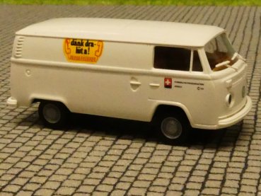 1/87 Brekina VW T2 Kasten PTT dänk dra - lüt a! CH