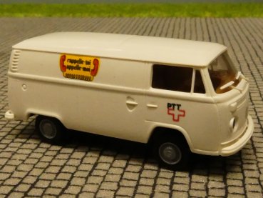 1/87 Brekina VW T2 Kasten PTT rapelle toi CH