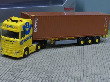 1/87 Herpa Scania CS 20 HD Container-SZ acargo / Trucker Babe Jana 940696