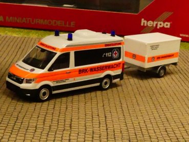 1/87 Herpa MAN TGE Bus HD + Anhänger BRK Wasserwacht Amberg/Sulzbach 096096