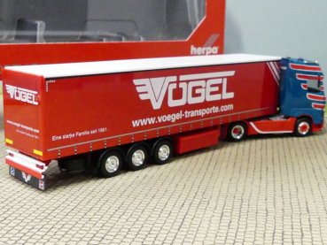 1/87 Herpa MB Actros Gigaspace `18 Gardinenplanen-Sattelzug Vögel 315418