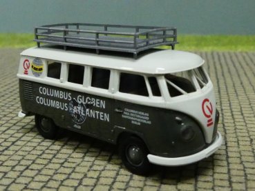 1/87 Brekina # 1716 VW T1 b Bus Columbus Verlag mit Dachgepäckträger 31557