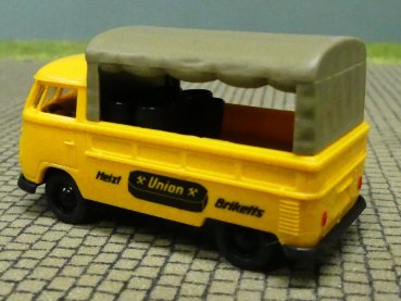 1/87 Brekina # 1726 VW T1 b Union Briketts mit Beladung Pritsche 1370378