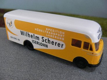 1/87 Brekina MB LP322 Ackermann Wilhelm Scherer Möbelwagen 57216