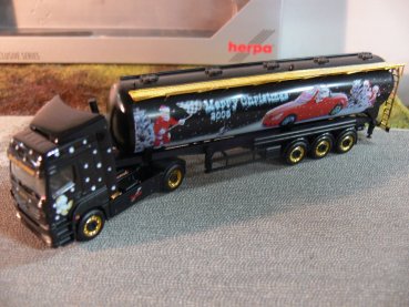 1/87 Herpa 151658 MB Axor Silo-Sattelzug Weihnachten 2005 Merry Christmas