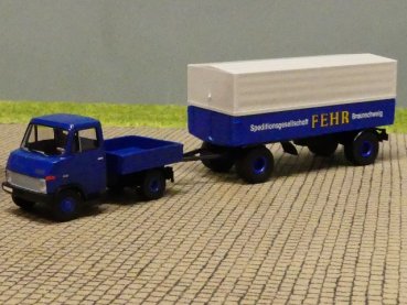 1/87 Brekina Hanomag Henschel ENSER Fehr Braunschweig Hängerzug 37609