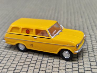 1/87 Brekina Opel Kadett A Caravan Dänische Post DK 20364