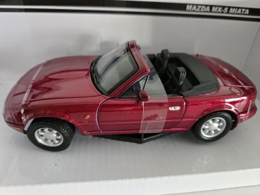 1/24 Motor Max Mazda MX-5 Miata dunkelrot 73262