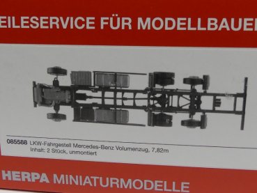 1/87 Herpa Teileservice LKW Fahrgestell MB Volumenzug 085588