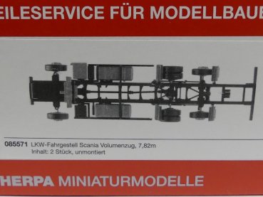 1/87 Herpa Teileservice LKW Fahrgestell Scania Volumenzug 085571