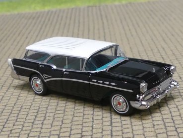 1/87 Brekina Buick Century schwarz, Dach weiss 18177