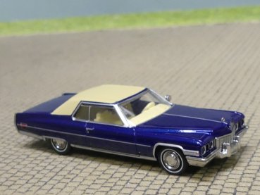 1/87 Brekina Cadillac Coupe deVille blau metallic, Dach elfenbein 18127