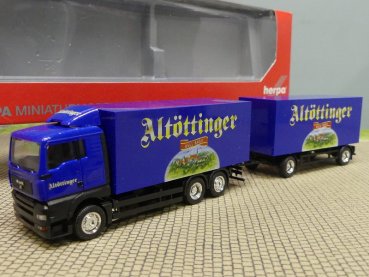 1/87 Herpa MAN TGA XL Altöttinger Koffer-Hängerzug