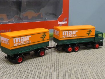 1/87 Herpa MAN F90 mair Spedition Wechselplane Hängerzug