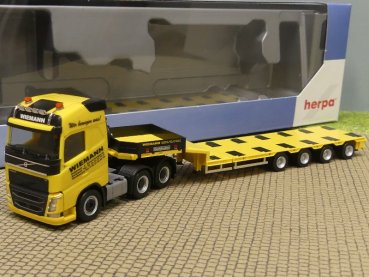 1/87 Herpa Volvo FH Gl. 6×4 Semitieflade-SZ Wiemann Dortmund Intermodellbau 2023