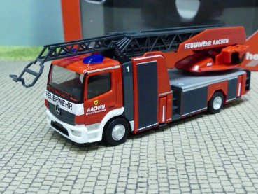 1/87 Herpa MB Atego `13 Rosenbauer Drehleiter Feuerwehr Aachen 095938