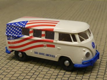 1/87 Brekina # 0192 VW T1 b Bus 500 Jahre Amerika 3155