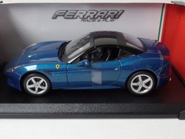 1/18 Burago Ferrari California T Cabrio geschlossen blaumetallic 16003BL