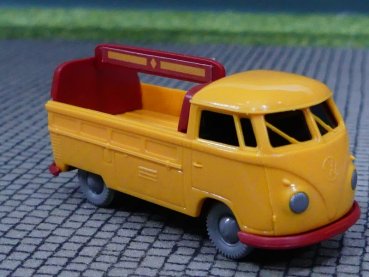 1/87 Brekina # 1558 VW T1 b Pritsche mit Getränkeaufbau melonengelb/feuerrot