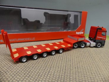 1/87 Herpa MB Actros Bigspace 6x4 Semitieflade-SZ Morschhäuser 315579