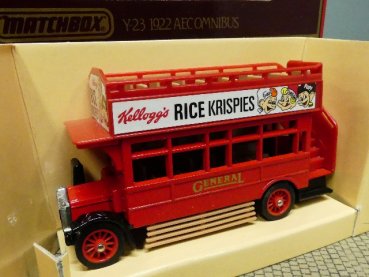 Yesteryear AEC Omnibus Rice Krispies Kelloggs 1922 Y-23