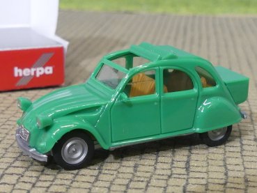 1/87 Herpa Citroen 2 CV mit Queue signalgrün 027632-005