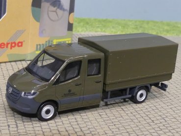 1/87 Herpa MB Sprinter `18 Doppelkabine mit Plane Bundeswehr 700795