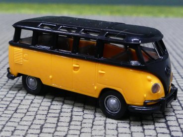 1/87 Brekina # 1603 VW T1b Samba schwarz/orange Economy 31824