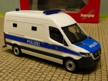 1/87 Herpa MB Sprinter ’18 Kasten Gefangenentransporter Polizei Berlin 096492