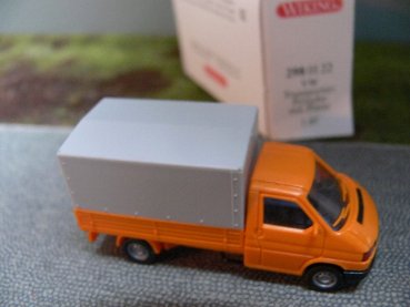 1/87 Wiking VW T4 Pritsche mit Plane Kommunal orange 298 01