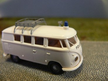 1/87 Brekina # 0649 VW T1 b Polizei mit Dachträger Bus