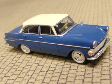 1/87 Brekina Opel Rekord P2 dunkelblau, Dach elfenbein 20191