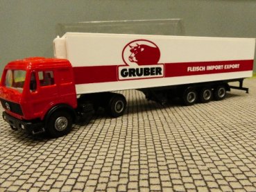 1/87 Herpa MB NG GRUBER FLEISCH IMPORT Koffer Sattelzug