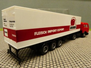 1/87 Herpa MB NG GRUBER FLEISCH IMPORT Koffer Sattelzug