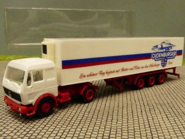 1/87 Herpa MB NG OLDENBURGER Koffer Sattelzug