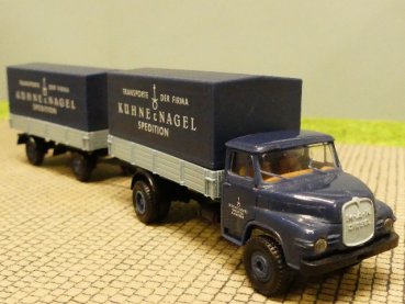 1/87 Brekina MAN 520 Kühne & Nagel Planen Hängerzug