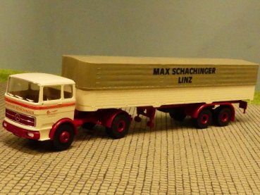 1/87 Brekina MB 1620 Schachinger Spedition Linz Planen Sattelzug