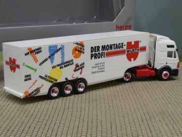 1/87 Herpa MB SK Würth Volumen-Koffersattelzug