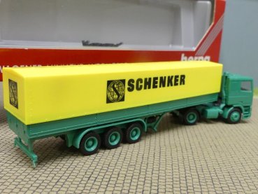 1/87 Herpa DAF 95 Schenker Planen-Sattelzug 824001