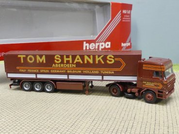 1/87 Herpa DAF 3300 Tom Shanks Aberdeen Planen-Sattelzug 842011