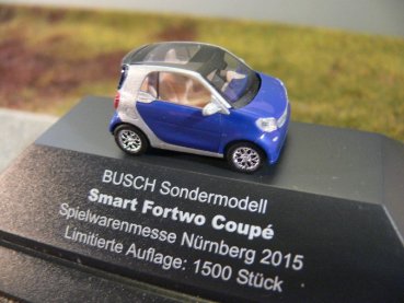 1/87 Busch Smart Fortwo Sondermodell Spielwarenmesse 2015 Nürnberg