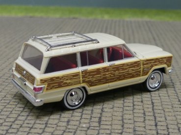 1/87 Brekina Jeep Wagoneer Woody hellelfenbein 19857