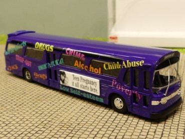 1/87 Busch Fishbowl Information Campaign Amerikanischer Bus 44504