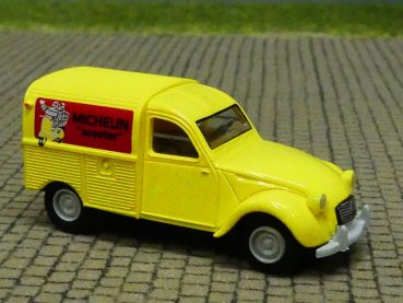 1/87 Brekina Citroen 2 CV Michelin Scooter Kastenente 14149