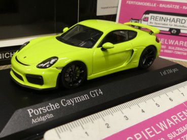 1/43 Minichamps Porsche Cayman GT4 2016 acidgrün 410 066122